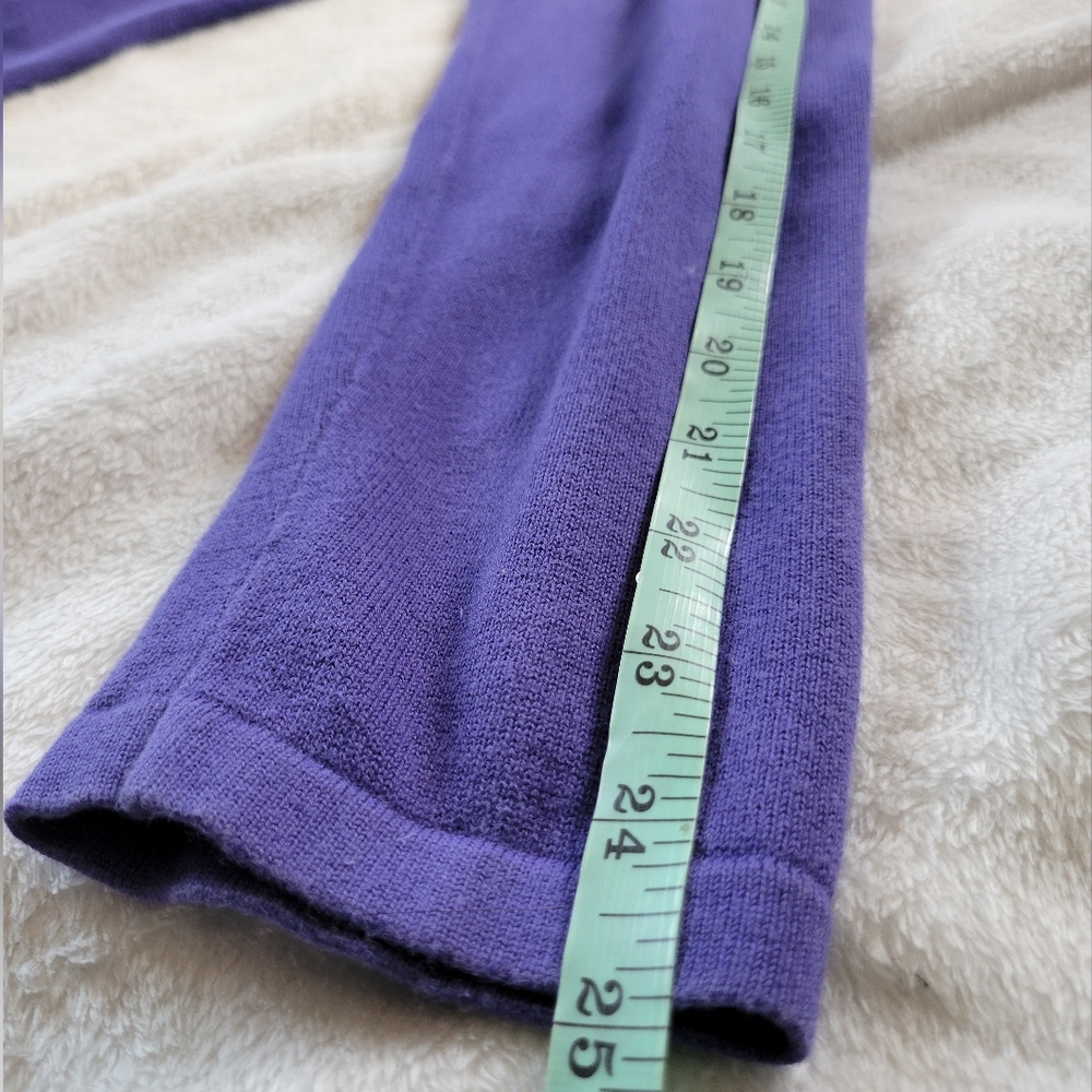 J. Jill | Pretty Purplish Blue Long Sleeve Knit Sweater (SIZE M) - Picture 9 of 10